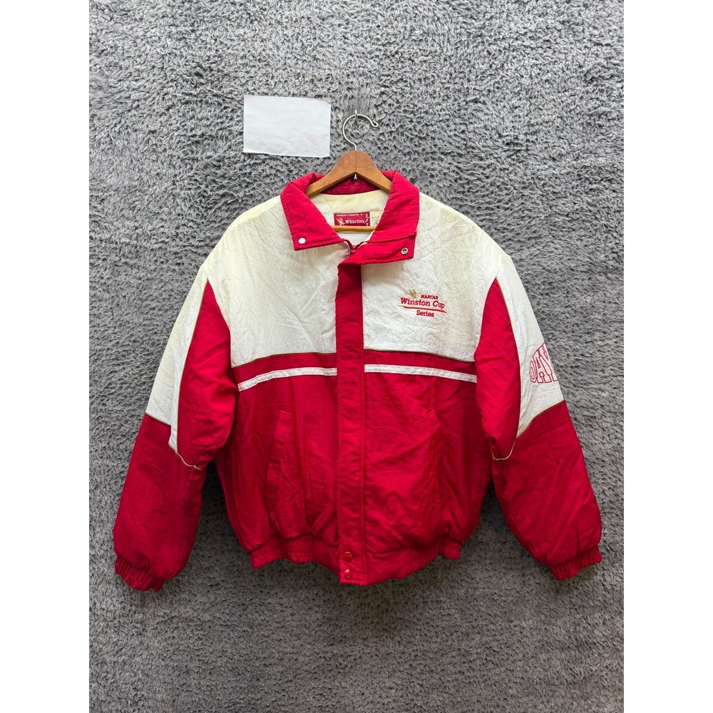 Vintage 90s Swingster Winston Cup Series Daytona Racing Quilted Jacket Size M